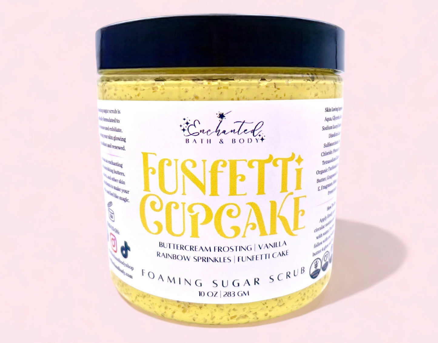 Funfetti Cupcake Foaming Sugar Scrub